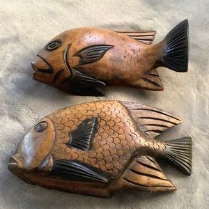 WOODEN FISH SCULPTURE